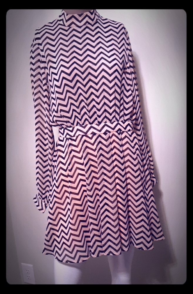 Light pink and Black size S flirty dress